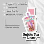 MAGNETIC BOOKMARK | Bubble Tea Bookmark | Book lover gift | Bookish | Chic Book Accessory | Reading Gift | Boba Drink | Boba Tea | Book