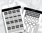 Daily Planner Stickers | Stickers | Dates | Holidays | Events | Activities | Wellness Stickers | Household | Appointment | Sticker Sheet |