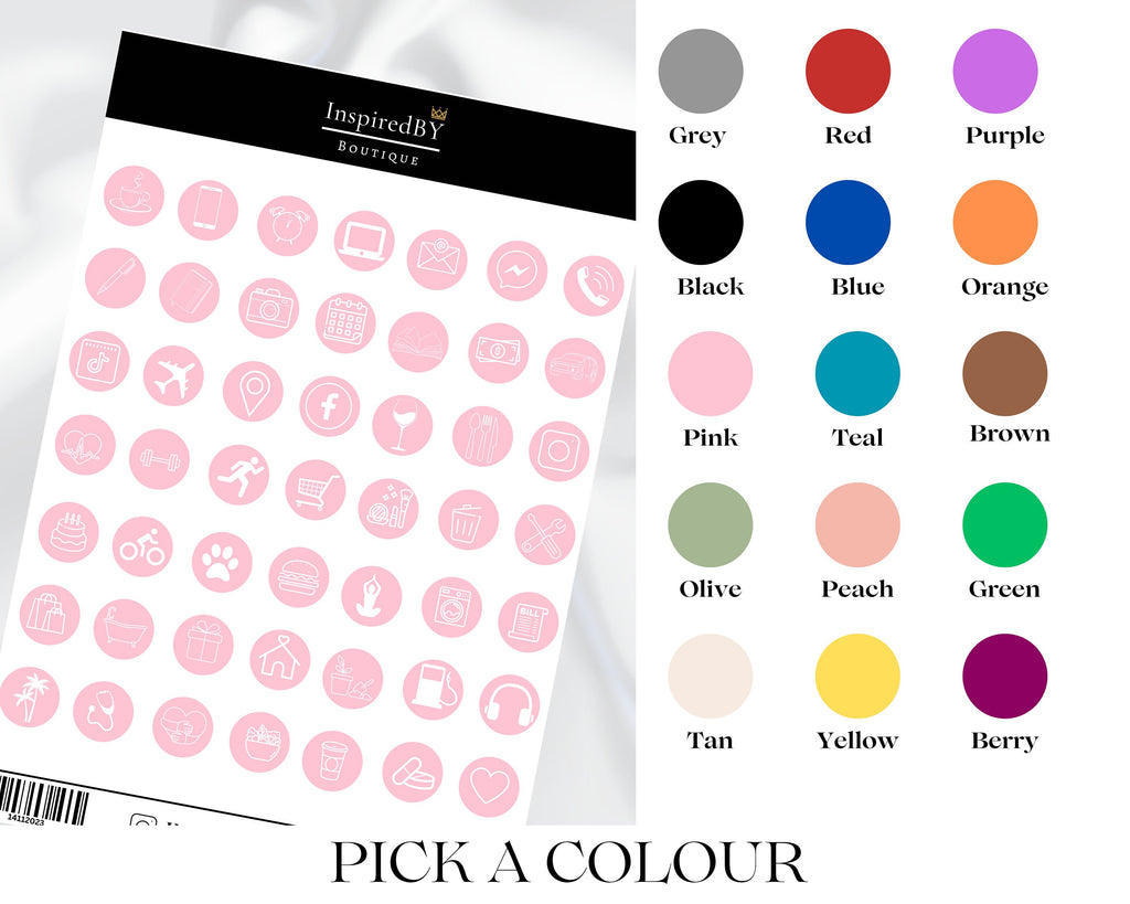 Daily Planner Stickers | Stickers | Dates | Holidays | Events | Activities | Wellness Stickers | Household | Appointment | Sticker Sheet |