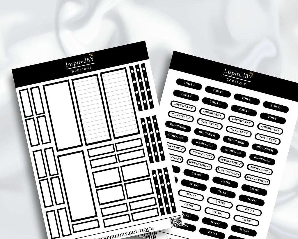 Daily Planner Stickers | Stickers | Dates | Holidays | Events | Activities | Wellness Stickers | Household | Appointment | Sticker Sheet |