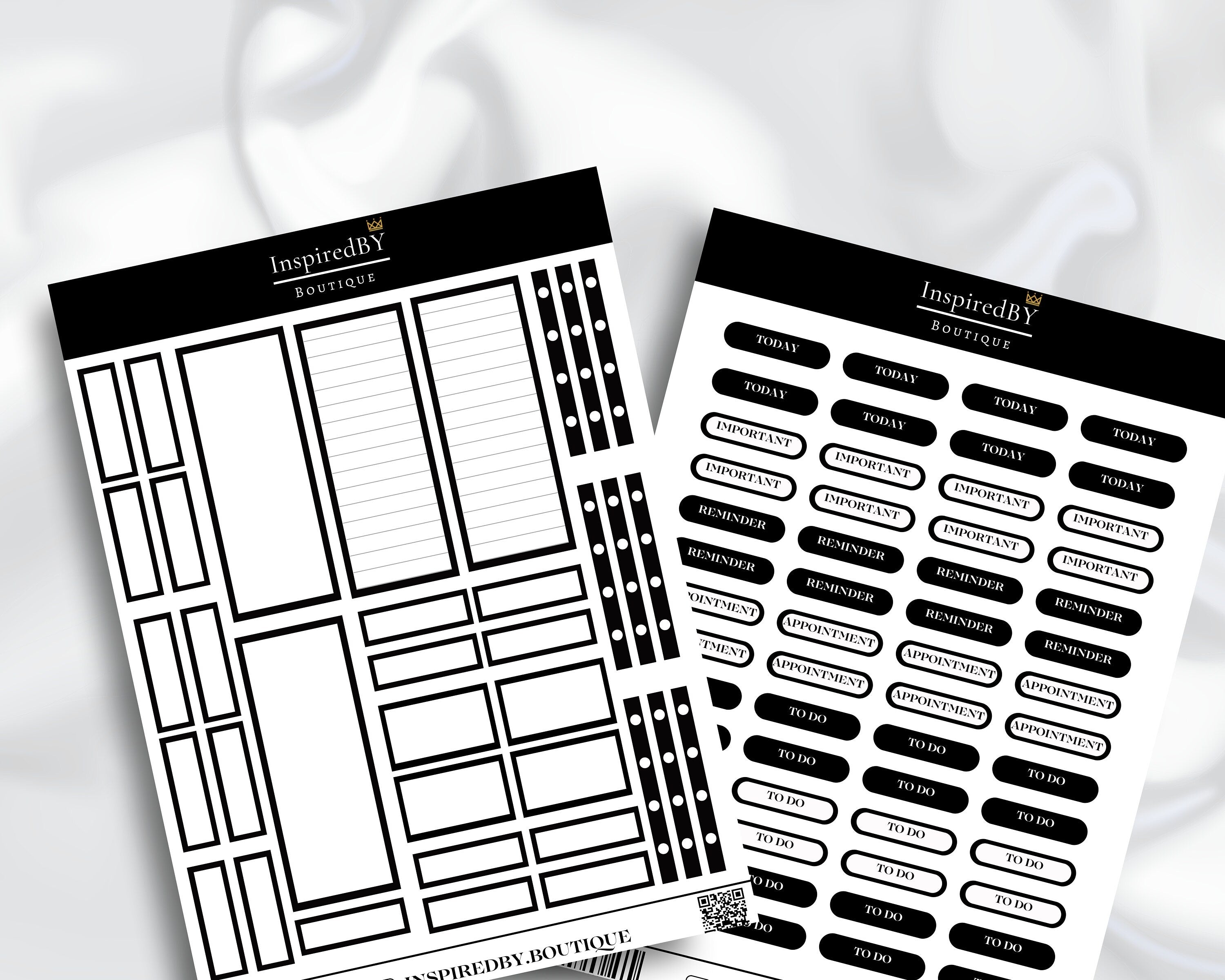 Daily Planner Stickers | Stickers | Dates | Holidays | Events | Activities | Wellness Stickers | Household | Appointment | Sticker Sheet |
