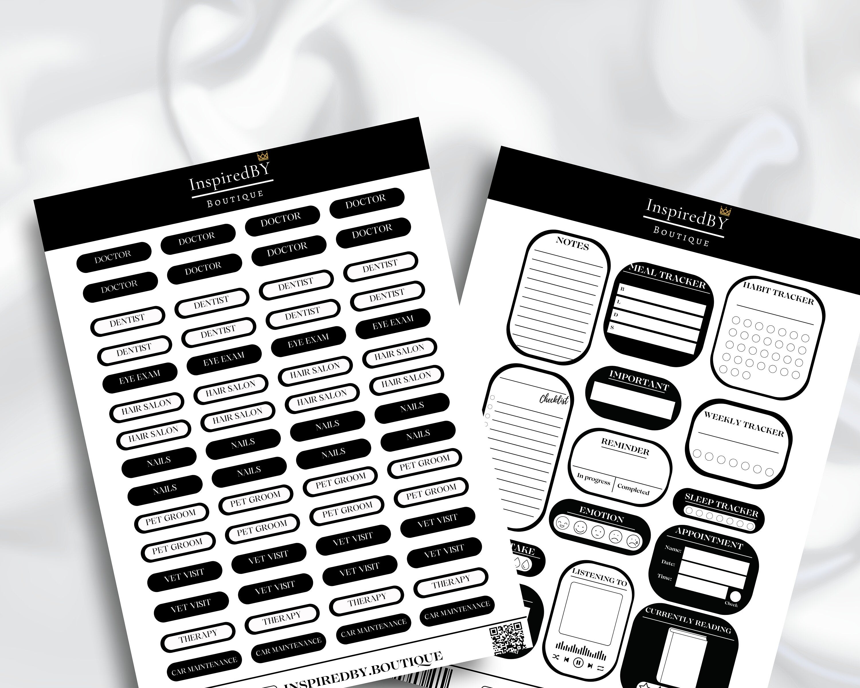 Daily Planner Stickers | Stickers | Dates | Holidays | Events | Activities | Wellness Stickers | Household | Appointment | Sticker Sheet |
