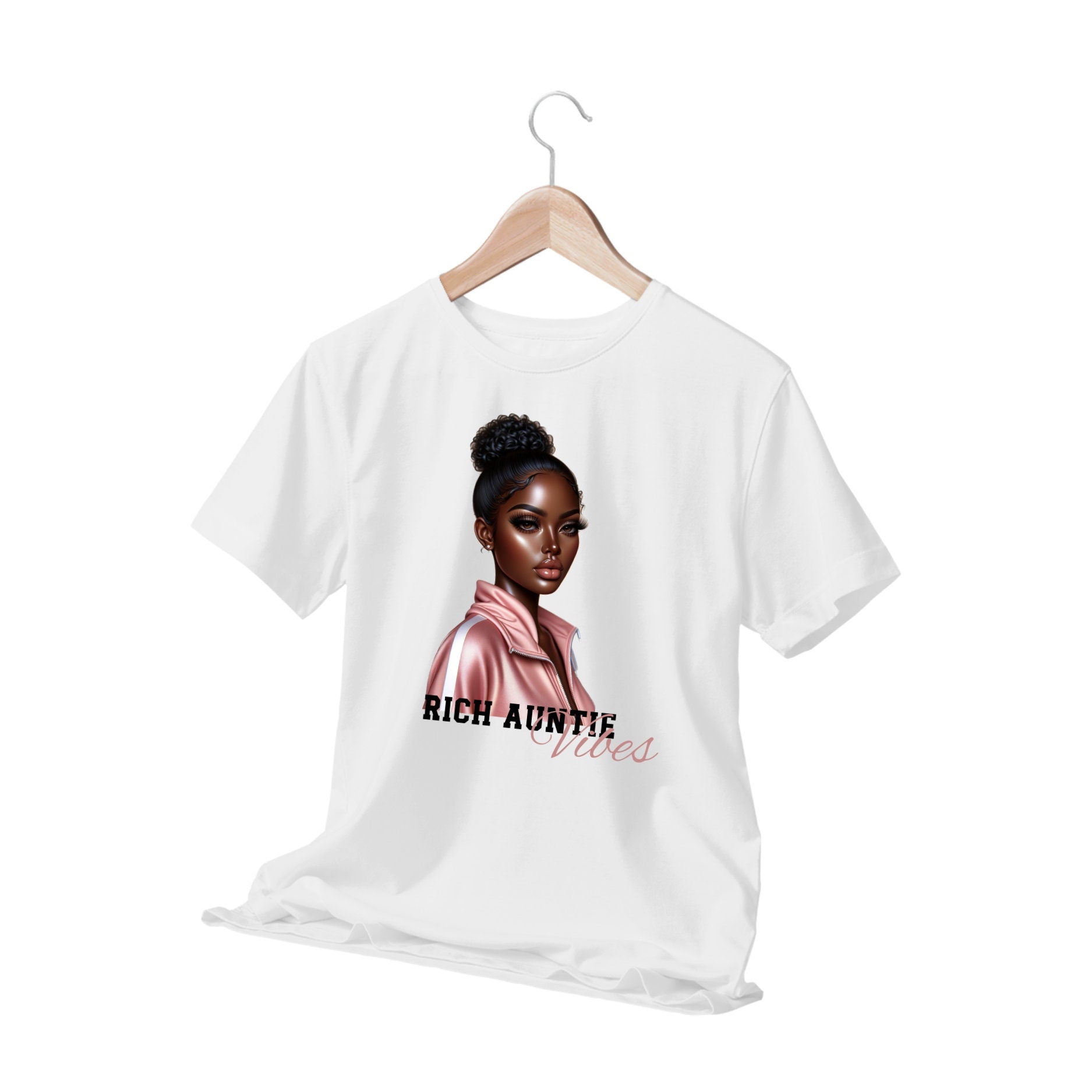 Rich Auntie T-shirt | Graphic Tee | T-shirt| Melanin t-shirt| Black girl shirt | Quote t-shirt | Pretty shirt | Beige shirt | Urban t shirt|