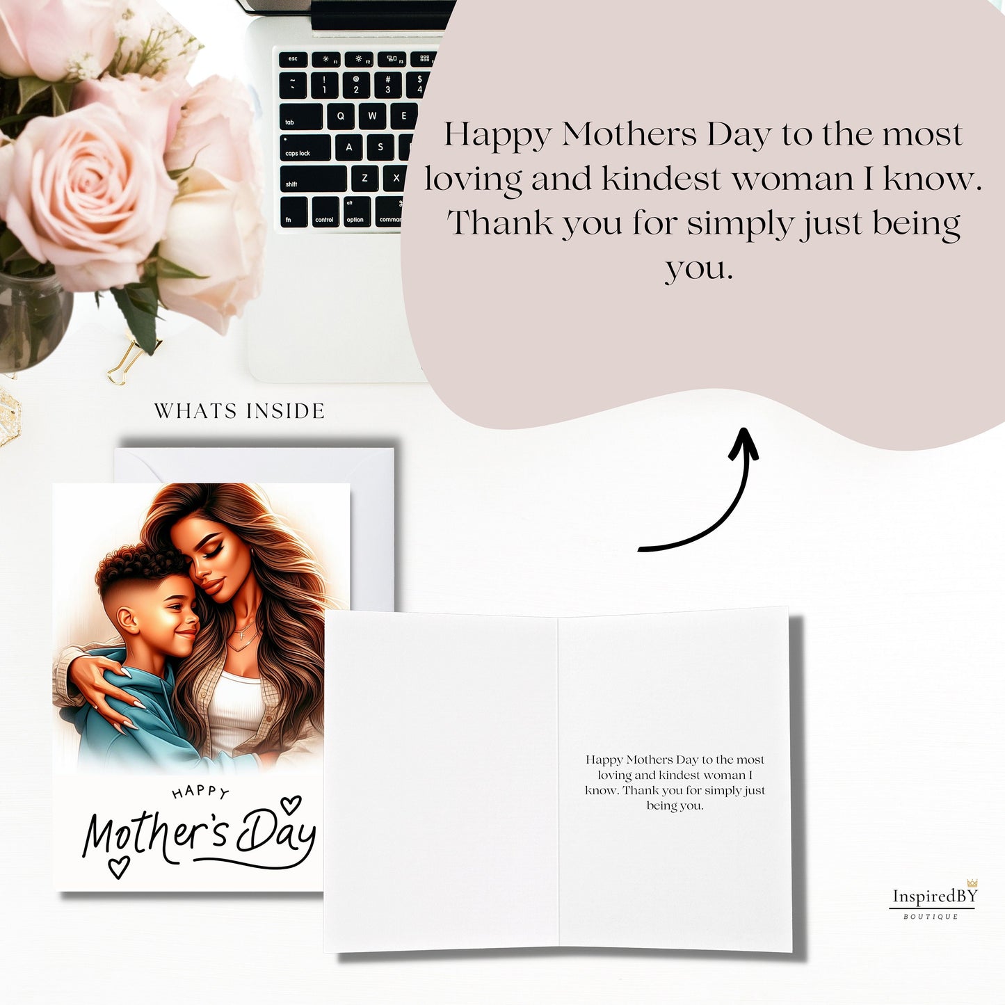 Mother & son card, Personalized mothers day card, Mother’s Day, beautiful card, Custom Mother’s Day card for mothers day gift for mum