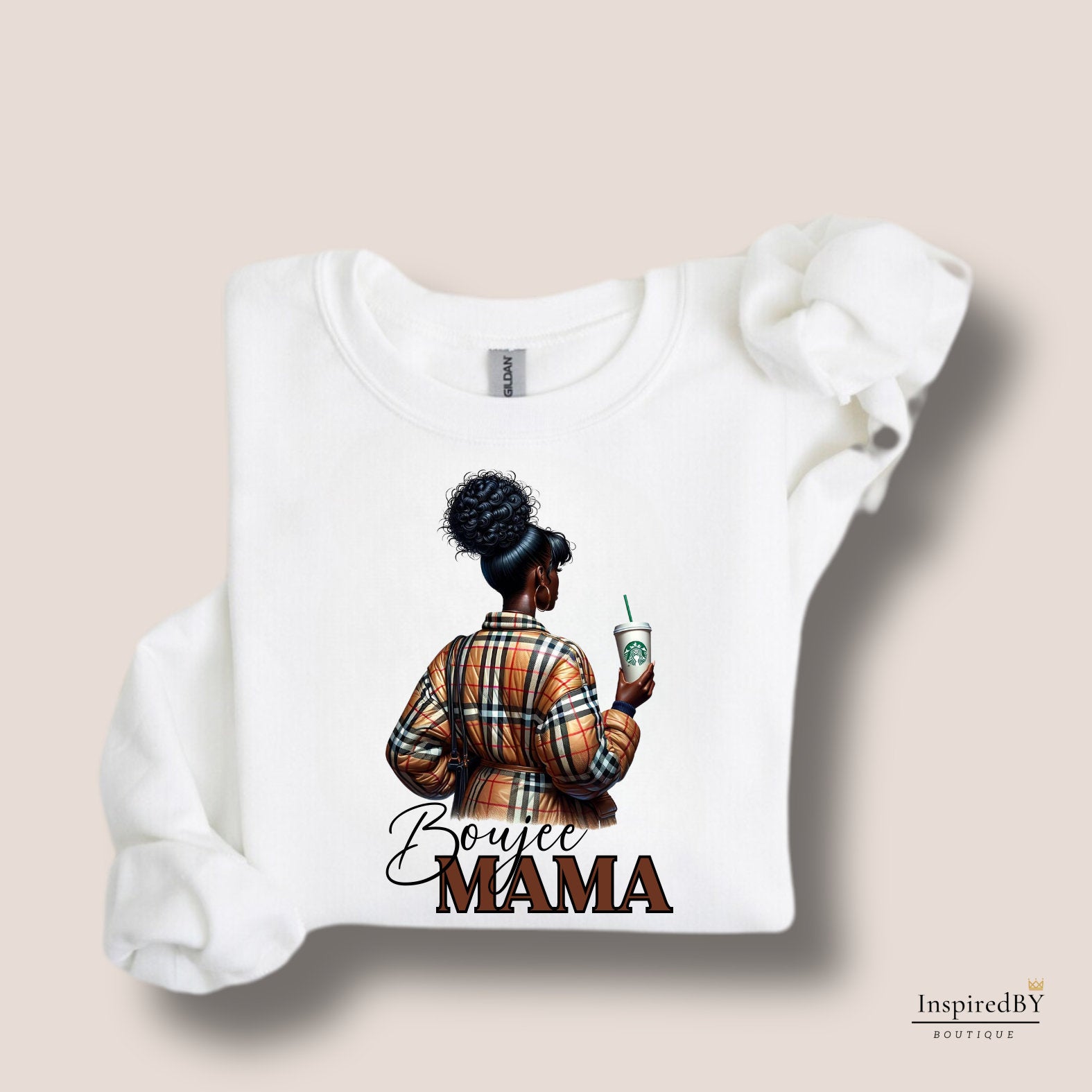 Boujee Mama Sweater | Graphic Tee | sweater | Black Girl sweater | Quote sweater | Melanin Sweater | Urban sweater | Mama sweater | Gift |
