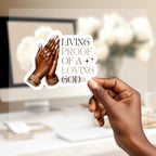 PRAYER HANDS STICKER | Pretty sticker | cute sticker | Girly sticker | christian sticker | gift for her | Girly Gift, faith sticker