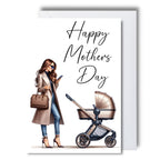 Custom Mother’s Day card for mothers day gift for mum. Elegant Mother’s Day card, Mother’s Day, beautiful card, chic card, first mothers day