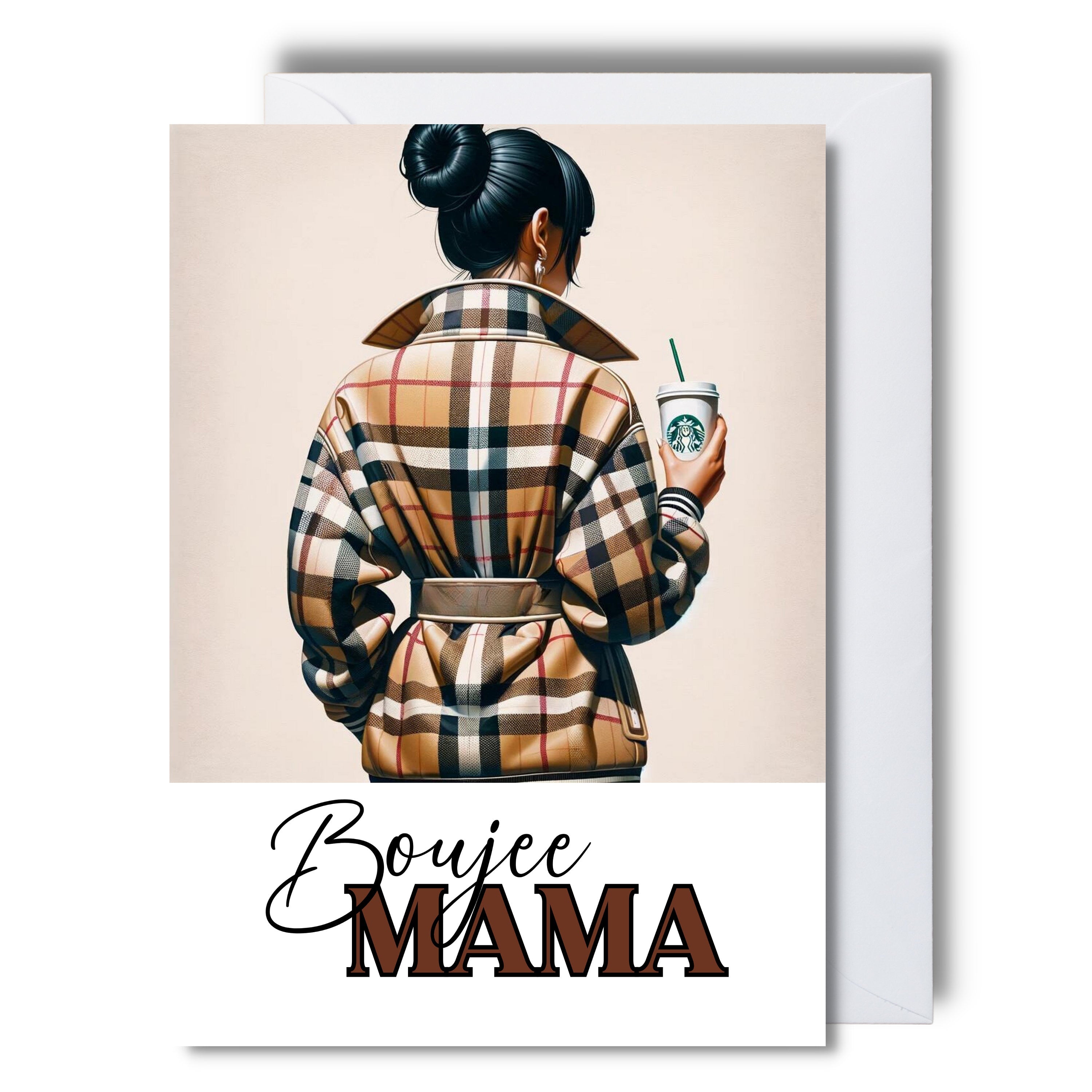 Boujee Mama Mother’s Day card, Mother’s Day, beautiful card, black Mother’s Day card, Custom Mother’s Day card for mothers day gift for mum.