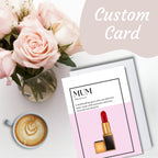 Personalized mothers day card, Mother’s Day, beautiful card, Custom Mother’s Day card for mothers day gift for mum.