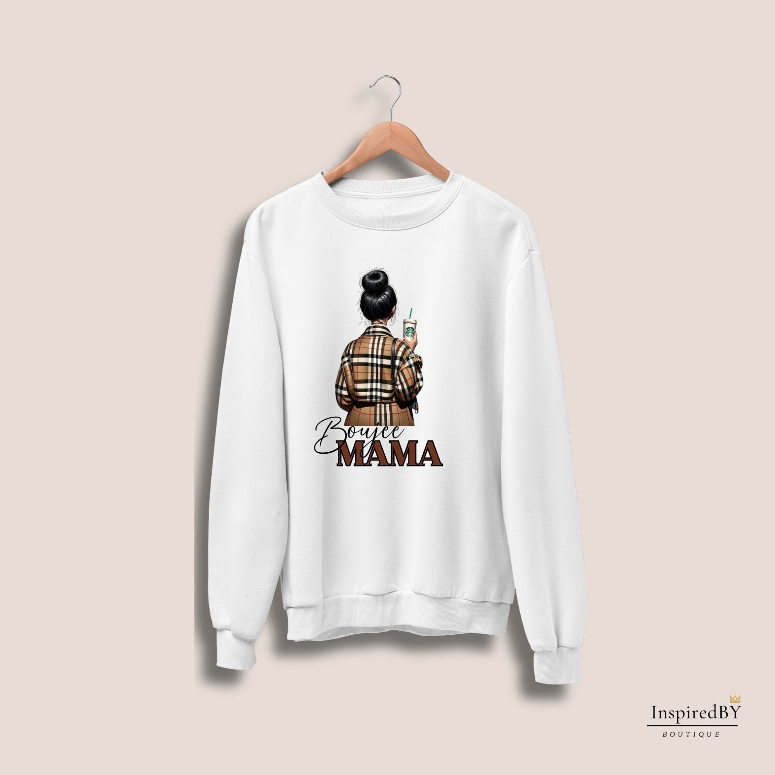 Boujee Mama Sweater | Graphic Tee | sweater | Black Girl sweater | Quote sweater | Melanin Sweater | Urban sweater | Mama sweater | Gift |