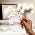 COQUETTE BOW STICKER | Pretty sticker | cute sticker | Girly sticker | bow sticker | gift for her | Girly Gift, soft girl era, pink sticker