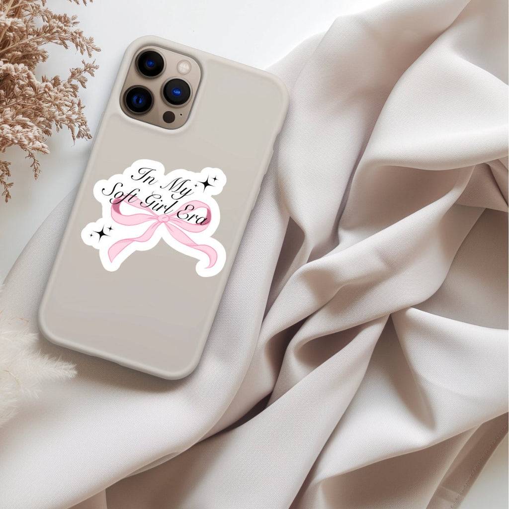 COQUETTE BOW STICKER | Pretty sticker | cute sticker | Girly sticker | bow sticker | gift for her | Girly Gift, soft girl era, pink sticker
