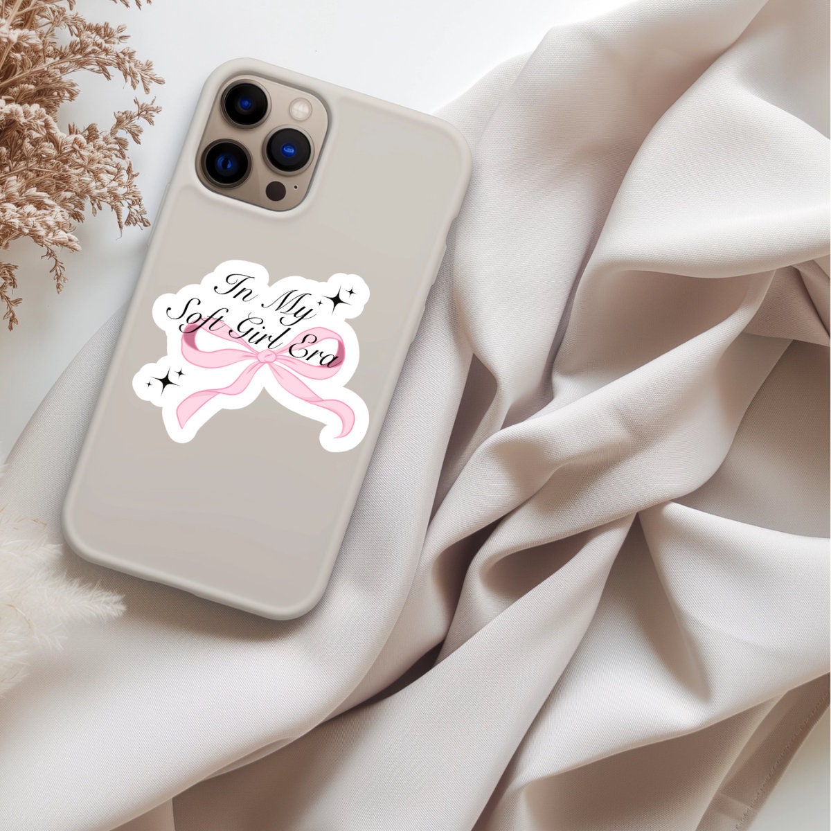 COQUETTE BOW STICKER | Pretty sticker | cute sticker | Girly sticker | bow sticker | gift for her | Girly Gift, soft girl era, pink sticker