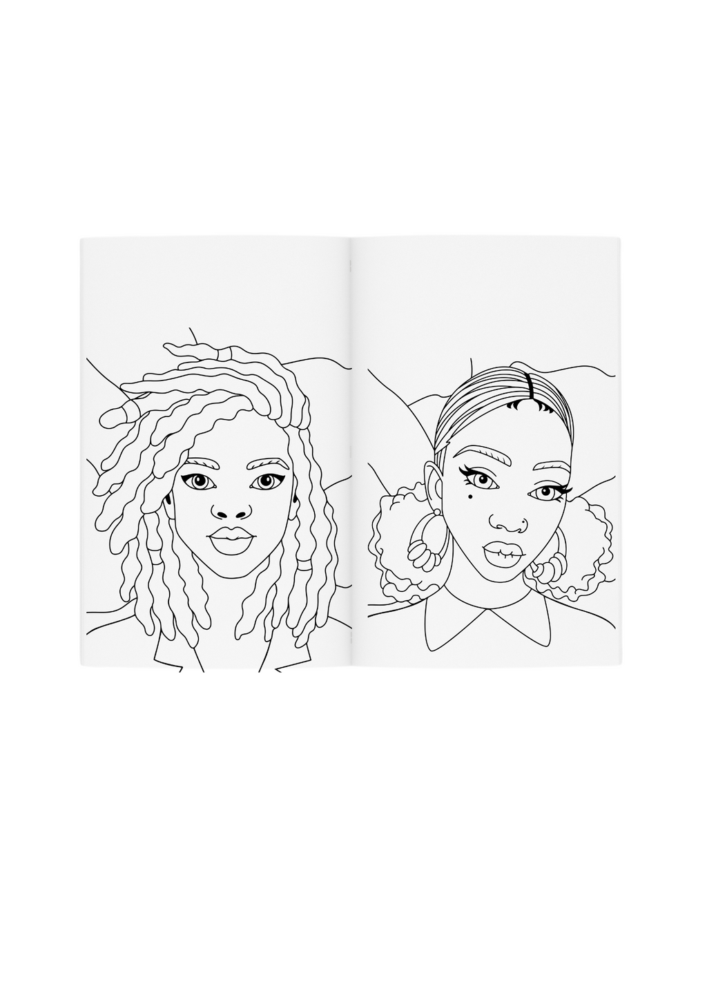 Black Women Coloring Book