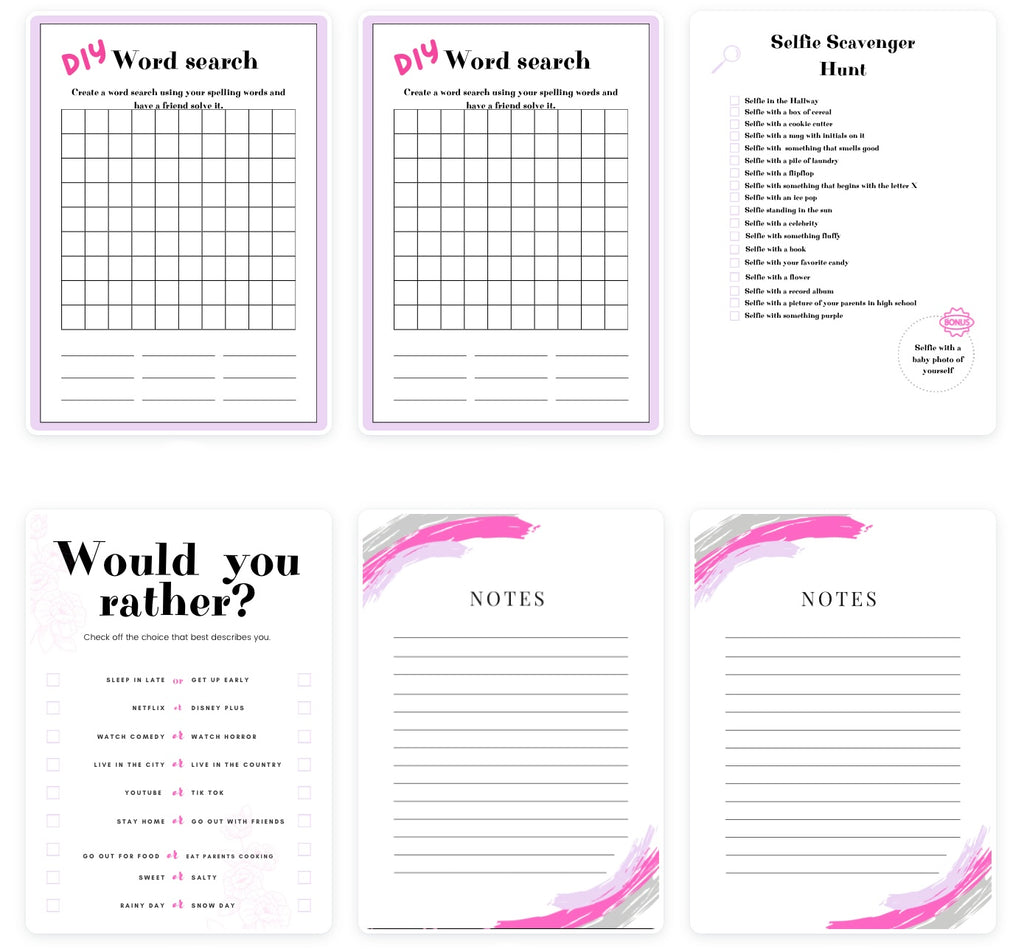 Girly Custom Planner