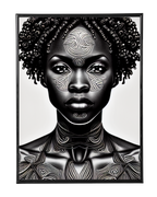 Black & White Tribal Woman