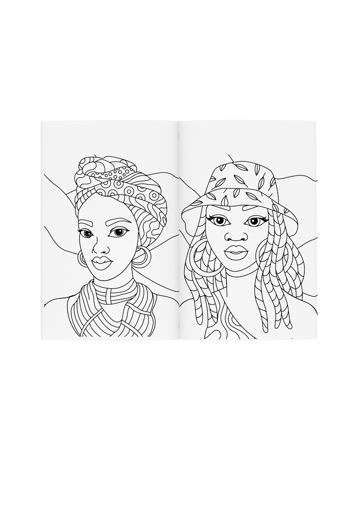 Black Women Coloring Book