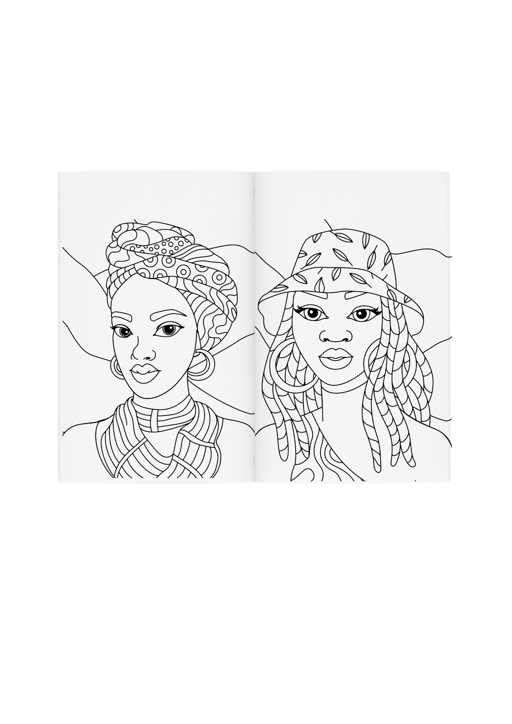 Black Women Coloring Book